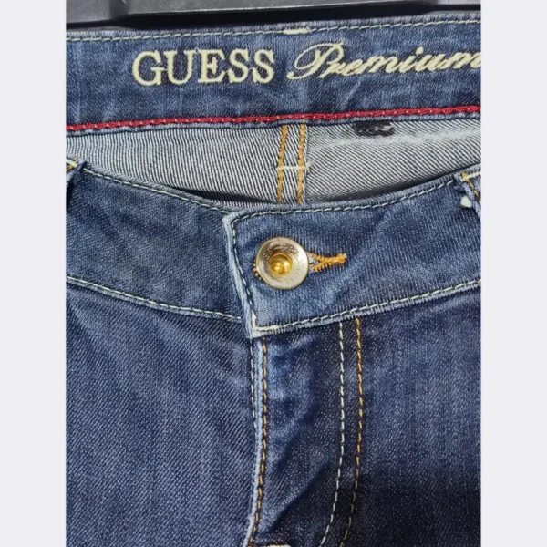 GUESS Dark Blue Denim Jeans - Waist 38 - Image 4