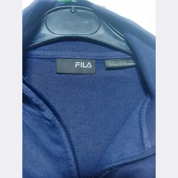 FILA Men's Full Zip Blue Jacket - Size Medium - Image 4