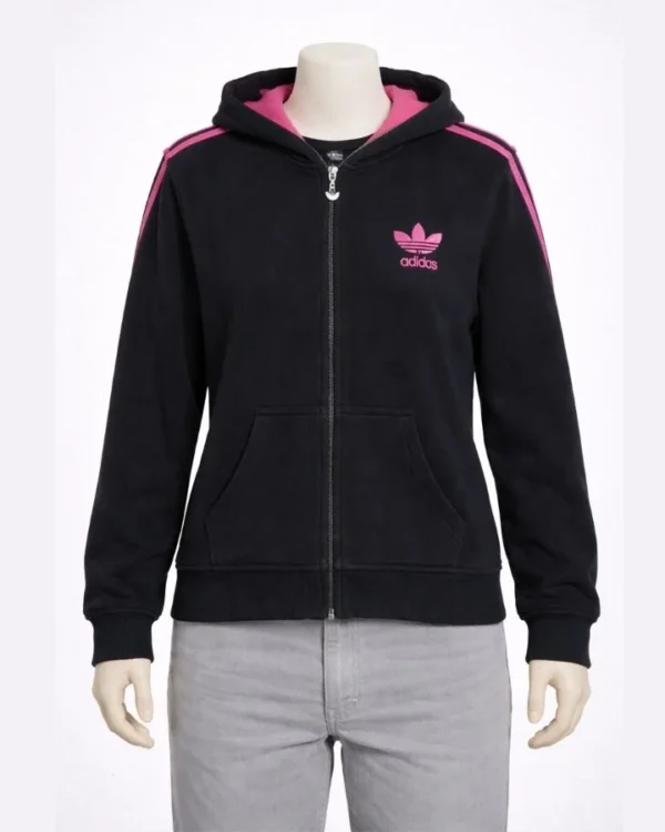 Adidas hooded zip sweatshirt