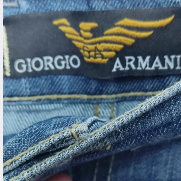 GIORGIO ARMANI Straight Leg Baggy Jeans - Waist 52 - Image 4