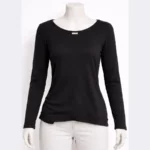 GUESS Black Long Sleeve Women's Top