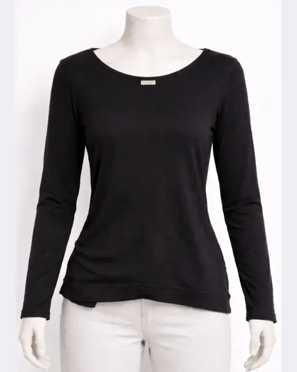 GUESS Black Long Sleeve Women's Top