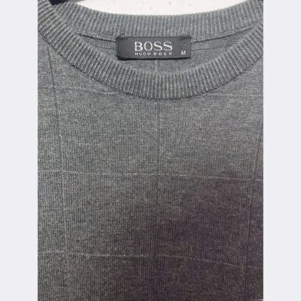 BOSS Long Sleeves Sweater For Men - Size Medium - Image 4