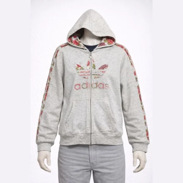 Adidas women’s floral zip hoodie