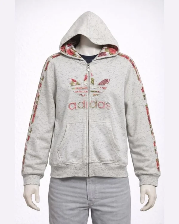 Adidas women’s floral zip hoodie
