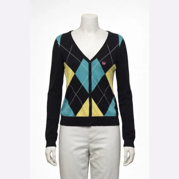 Fred Perry argyle cardigan women