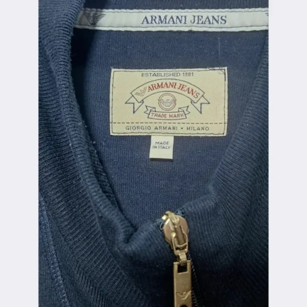 ARMANI JEANS Half Zip Shirt for Men - Size XL - Image 4