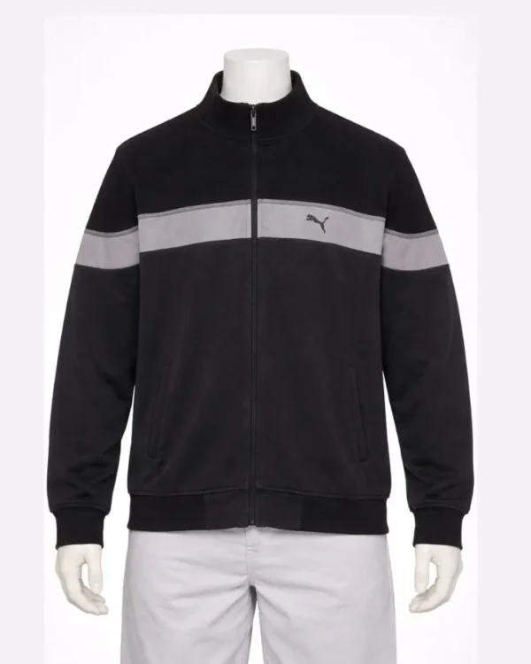 Puma Black Zip-Up Track Jacket