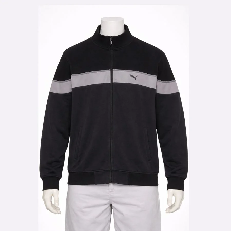 J2252 (2) Puma Black Zip-Up Track Jacket - Image 1