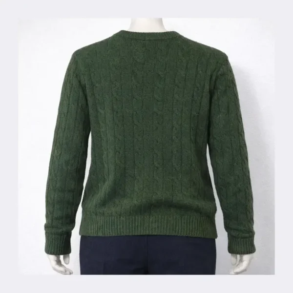 GANT Men's Cotton Cable Sweater - Size Large - Image 2
