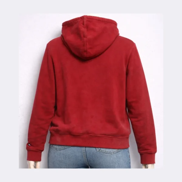 TOMMY Red Hoodie - Size Medium - Image 2