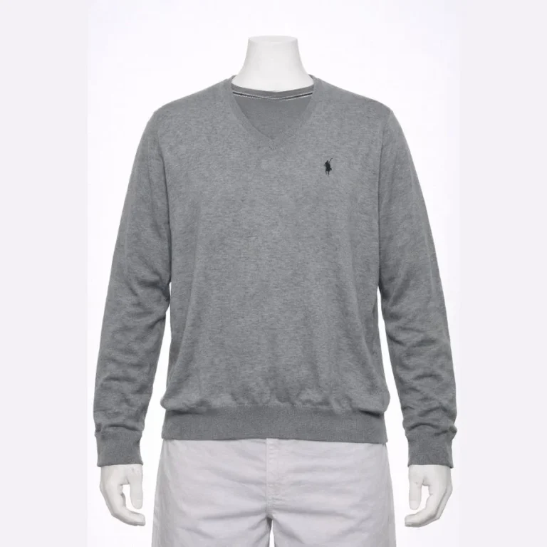 Polo Sport Grey V-Neck Sweater XL