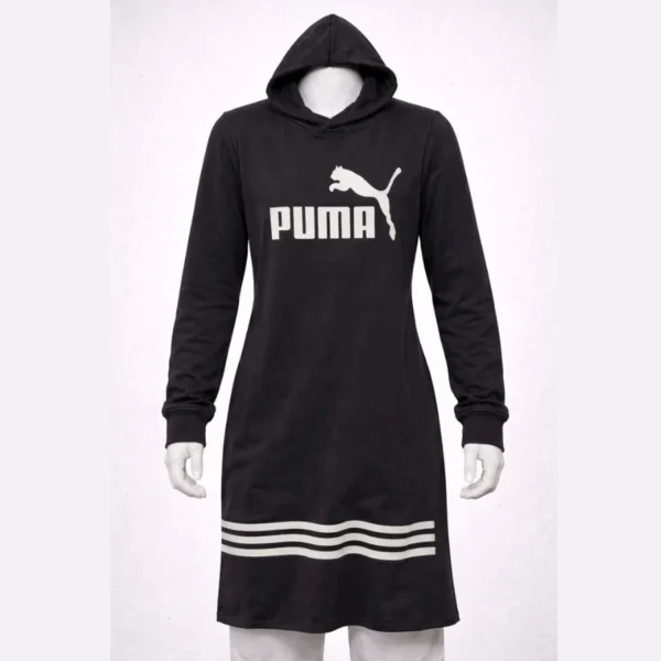Puma Black Hooded Maxi