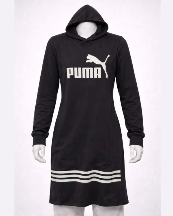 Puma Black Hooded Maxi
