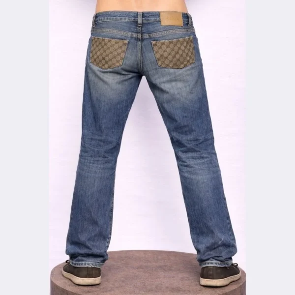 GUCCI Blue Denim Jeans Pant - Waist 42 - Image 2
