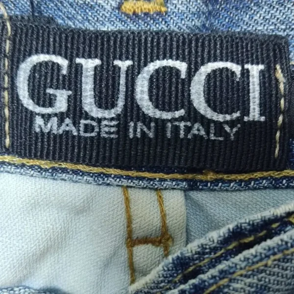 GUCCI Blue Denim Jeans Pant - Waist 42 - Image 4
