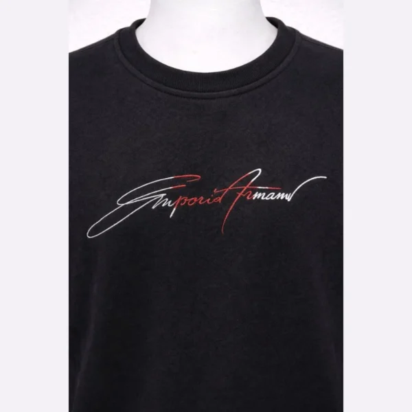 Armani Black Sweatshirt - Image 2