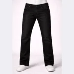 GUESS Leather Look Black Jeans