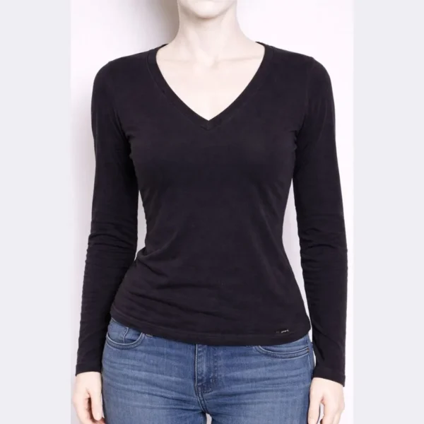 ARMANI Women's Long Sleeve Wrap Blouse