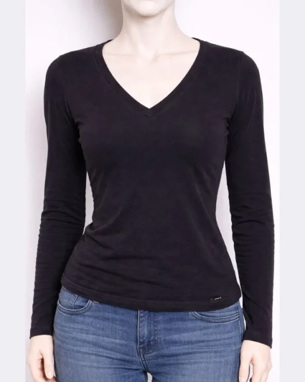 ARMANI Women's Long Sleeve Wrap Blouse