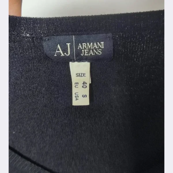 ARMANI Women's Long Sleeve Wrap Blouse - Size Small - Image 4