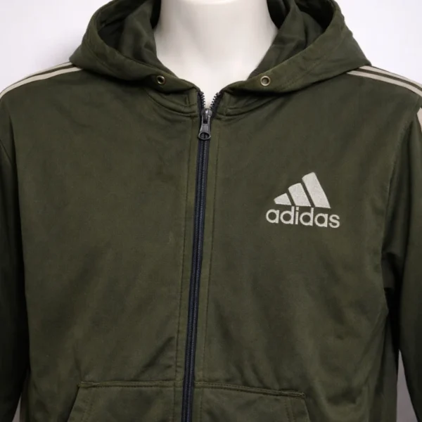 ADIDAS Man's Full Zip Hoodie - Size XL - Image 3