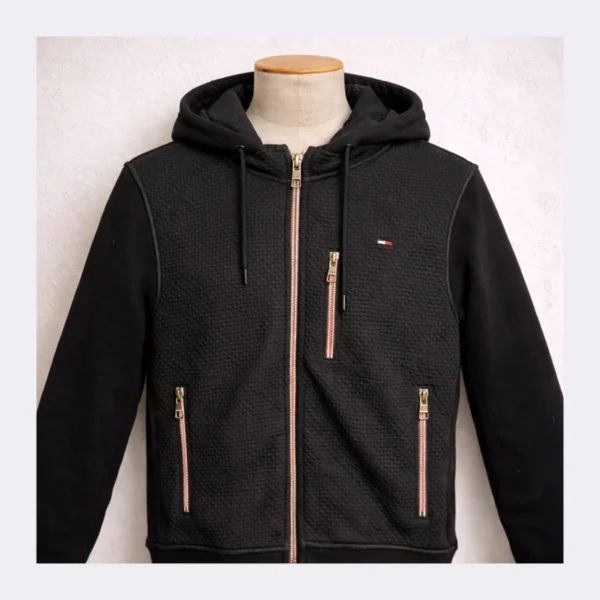 TOMMY Full-Zip Hooded Jacket -Size Small - Image 3