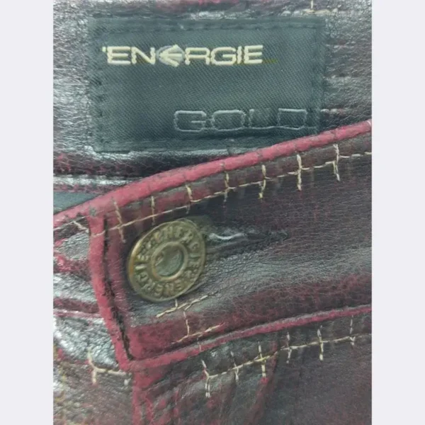 ENERGIE Women's Leather Pant - Waist 29 - Image 4