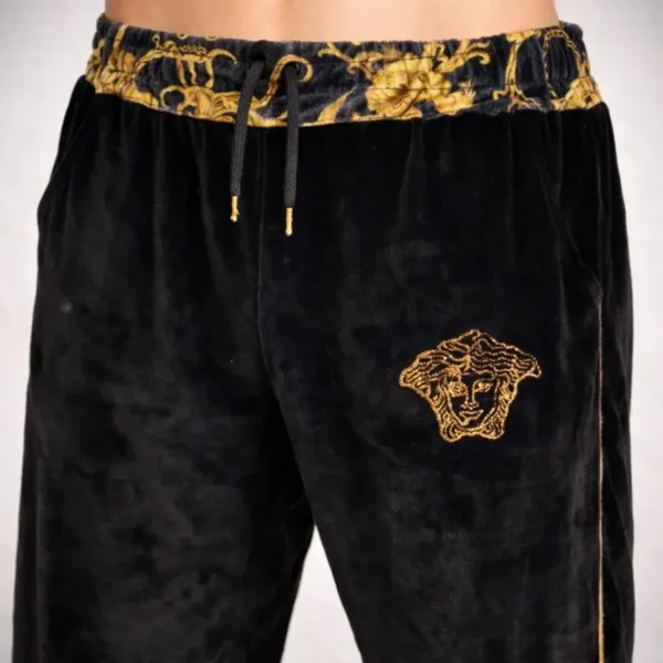 VERSACE Gold Logo Trouser - Size XL - Image 3