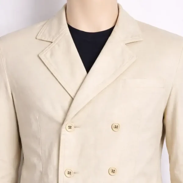 ARMANI White Blazer for Men - Size Small - Image 3