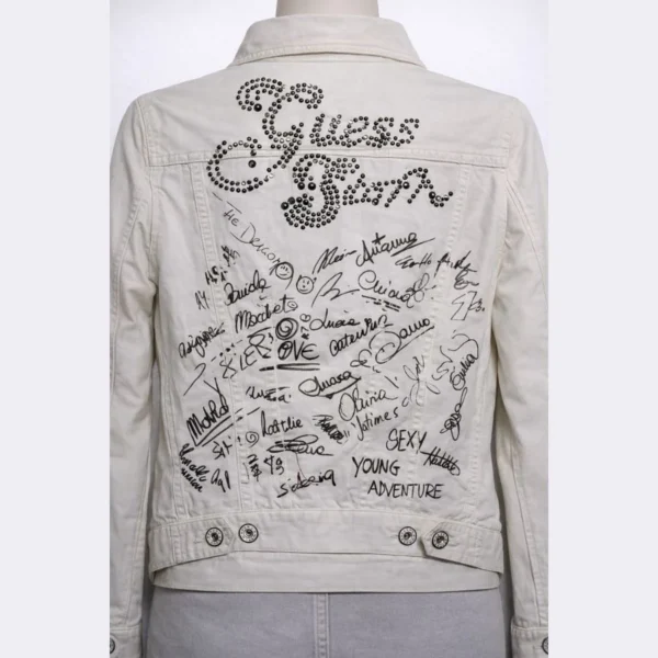 GUESS Off White Jacket - Image 2