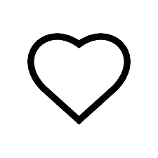 Heart icon outline favorite symbol