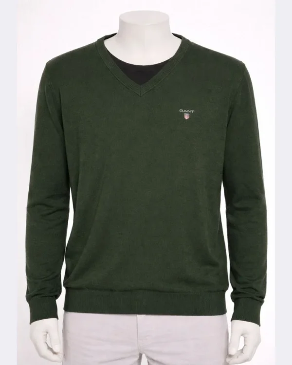 GANT Men’s V-Neck Sweater – Size Medium