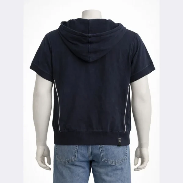 ADIDAS Short Sleeve Zip Hoodie – Size Medium - Image 2