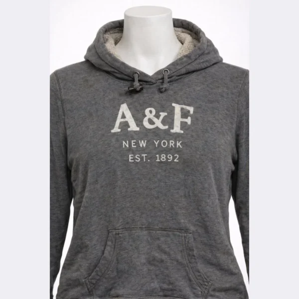 ABERCROMBIE & FITCH Women’s Grey Hoodie - Image 3