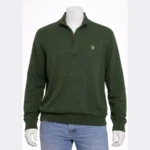 POLO Men’s Half-Zip Green Sweater