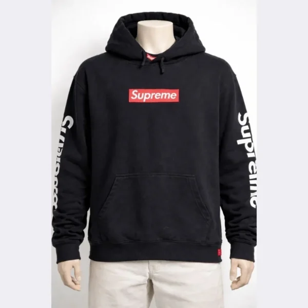 SUPREME Black Hoodie for Men