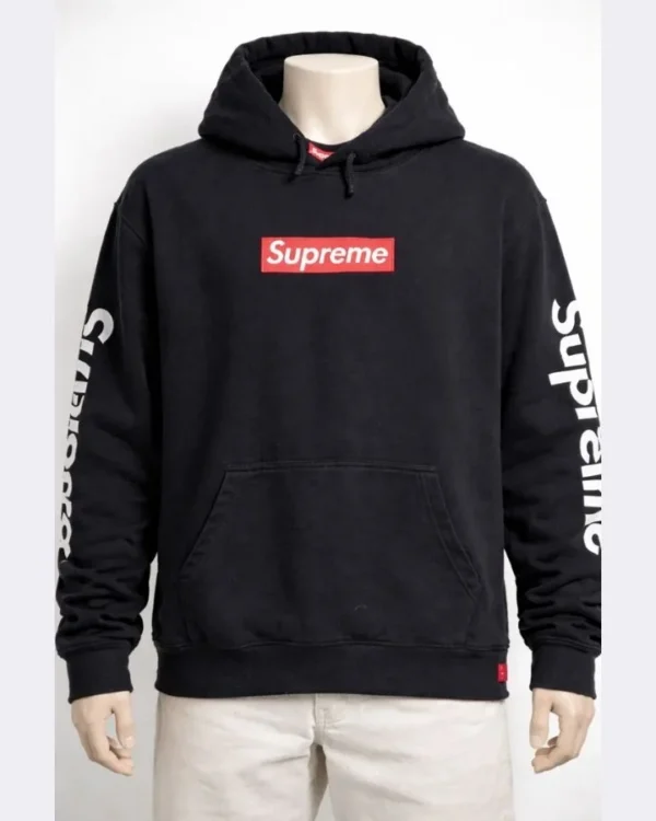 SUPREME Black Hoodie for Men