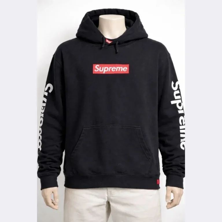 SUPREME Black Hoodie for Men