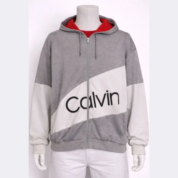 CALVIN KLEIN JEANS Men’s Full-Zip Hoodie – Size XL