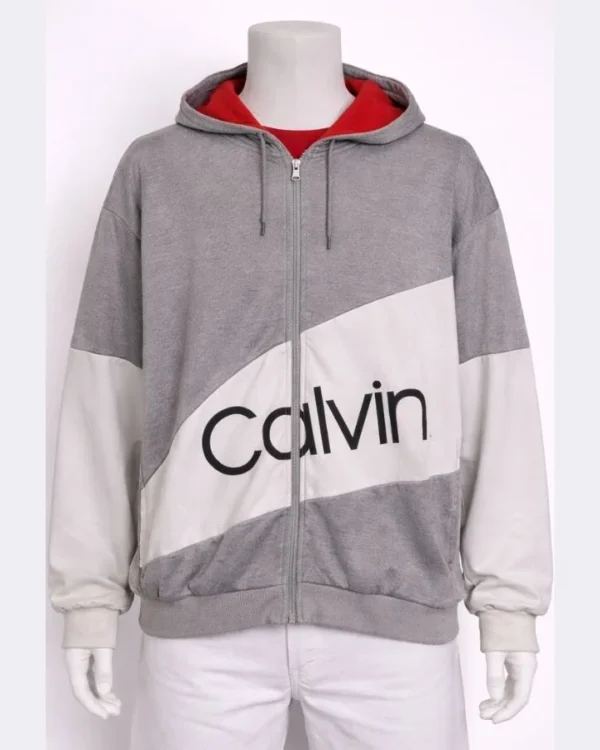 CALVIN KLEIN JEANS Men’s Full-Zip Hoodie – Size XL