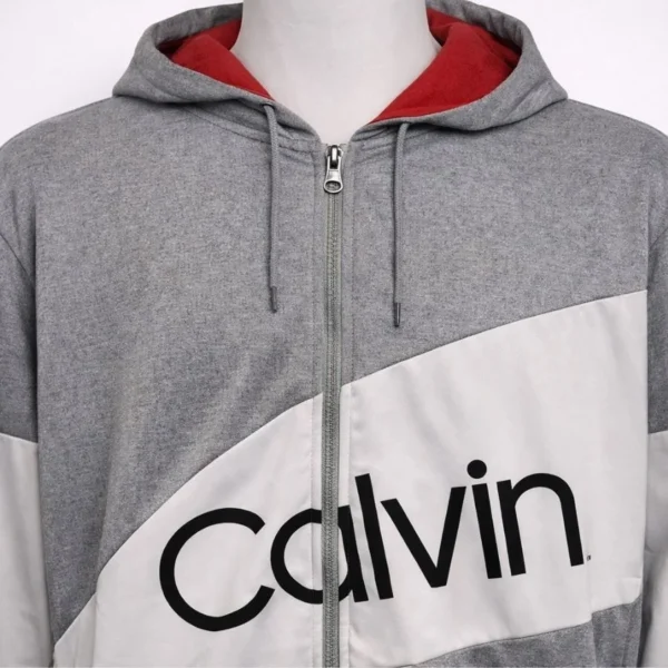 CALVIN KLEIN JEANS Men’s Full-Zip Hoodie – Size XL - Image 3