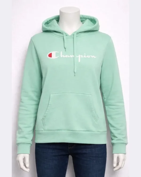 CHAMPION Mint Green Hooded Sweatshirt