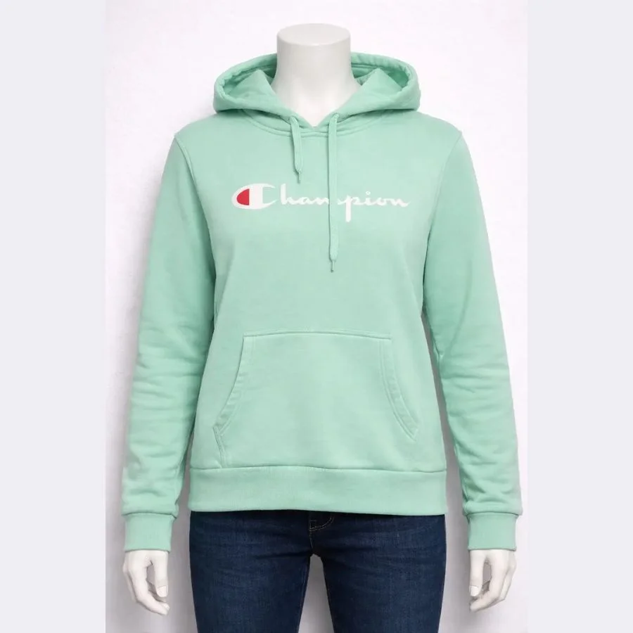J2234 (1) CHAMPION Mint Green Hooded Sweatshirt