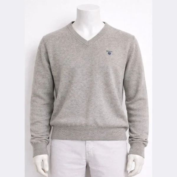 GANT Men’s Light Grey Sweater – Size Medium