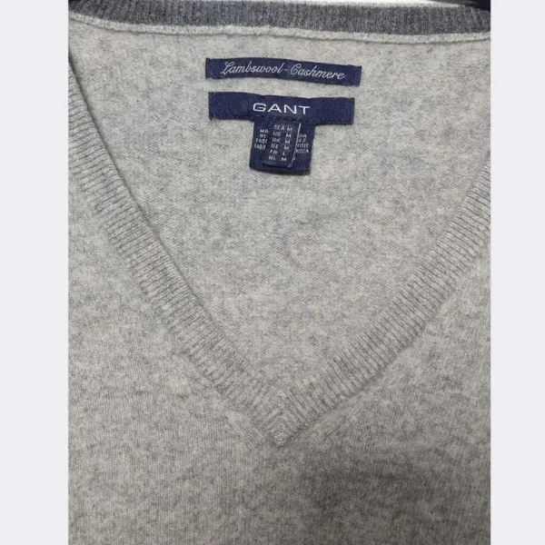 GANT Men’s Light Grey Sweater – Size Medium - Image 4