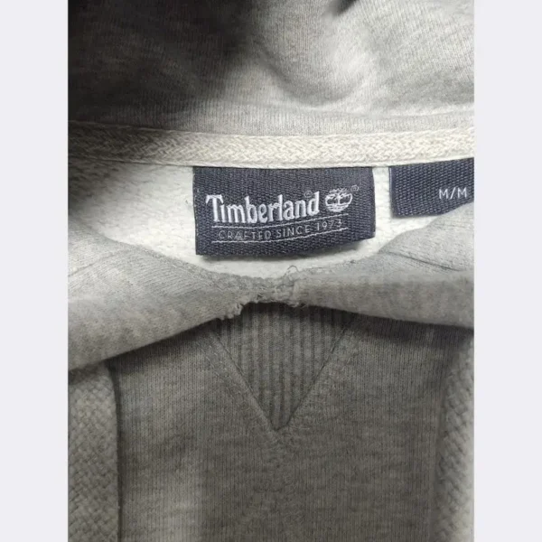 TIMBERLAND Men’s Grey Hoodie – Size Medium - Image 4