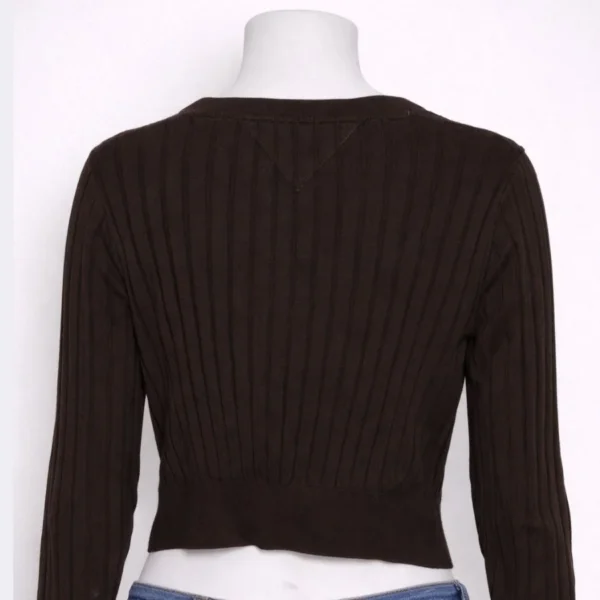 TOMMY HILFIGER Women’s Cropped Blouse Sweater XS - Image 2