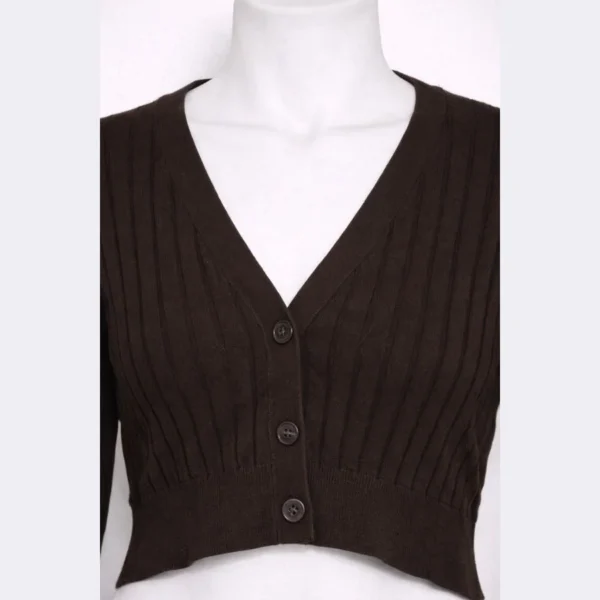 TOMMY HILFIGER Women’s Cropped Blouse Sweater XS - Image 3