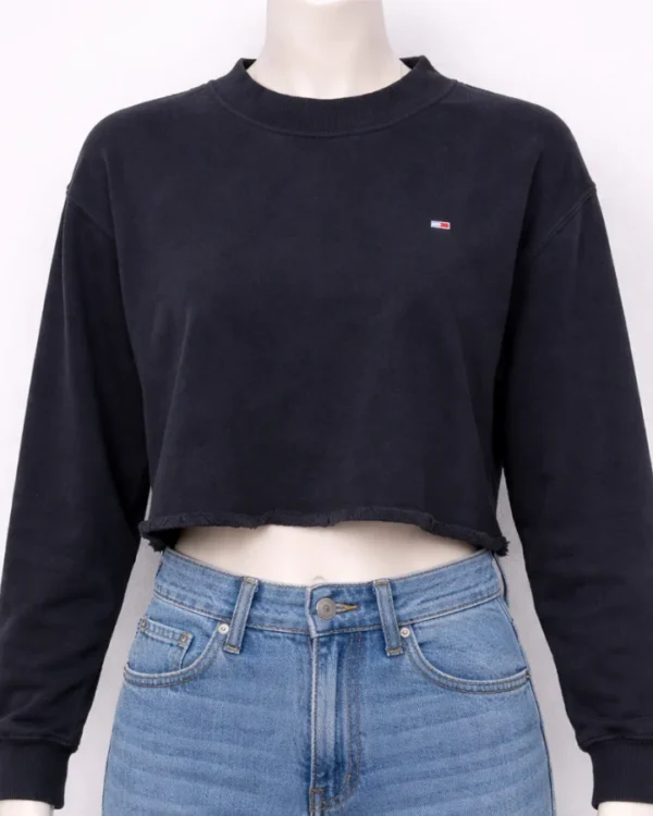 TOMMY JEANS Women's Mock Neck Sweatshirt